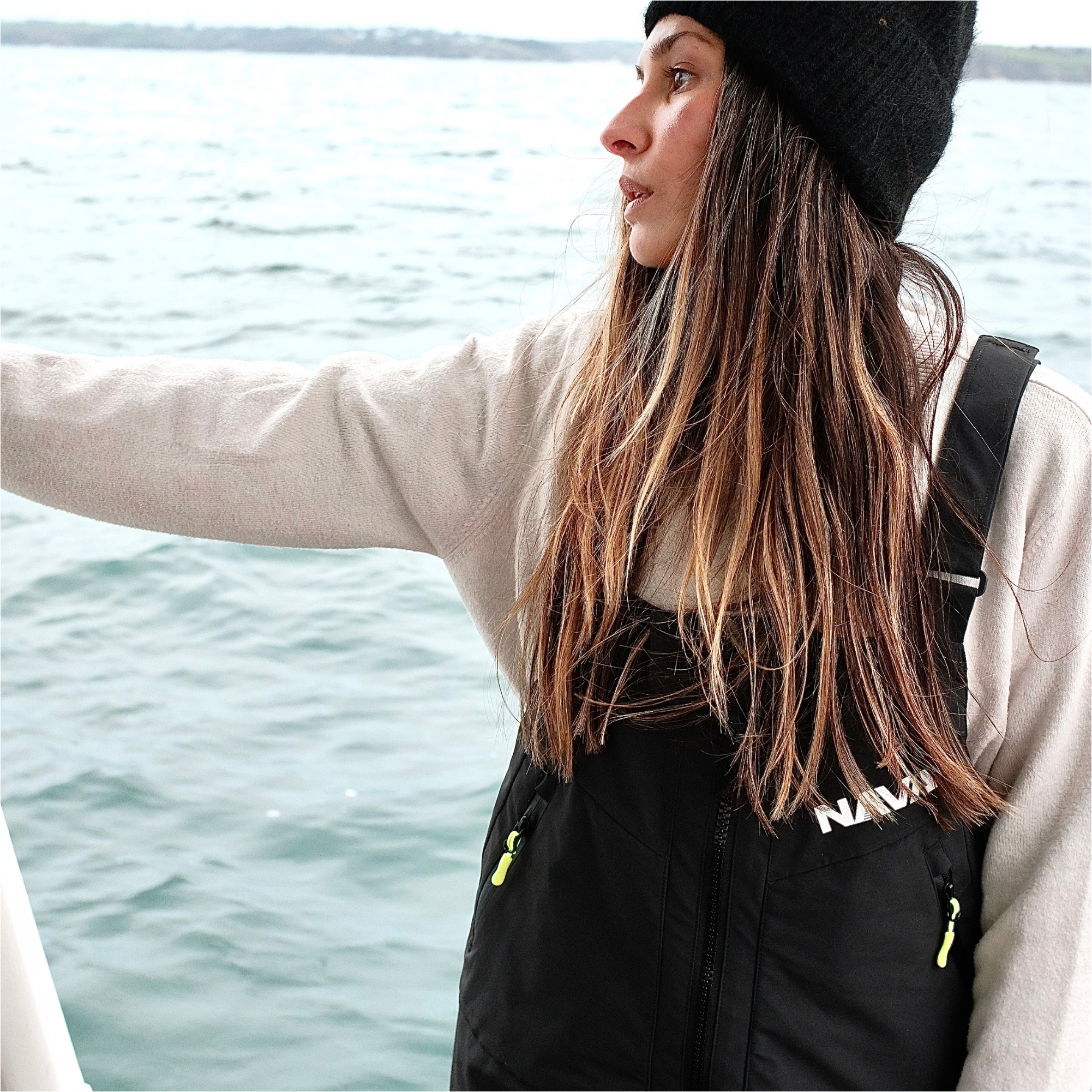 2025 Nava Performance Womens NV2 Sailing Trousers NAVANV2T01 - Black